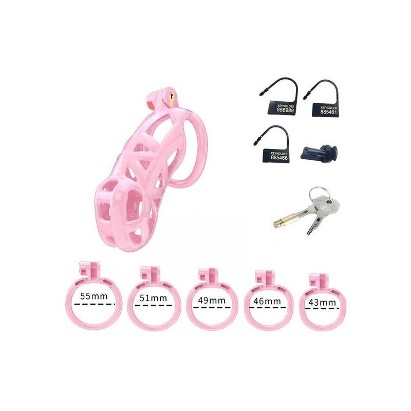 Jaula para el Pene PC01 Rosa - Imagen 5
