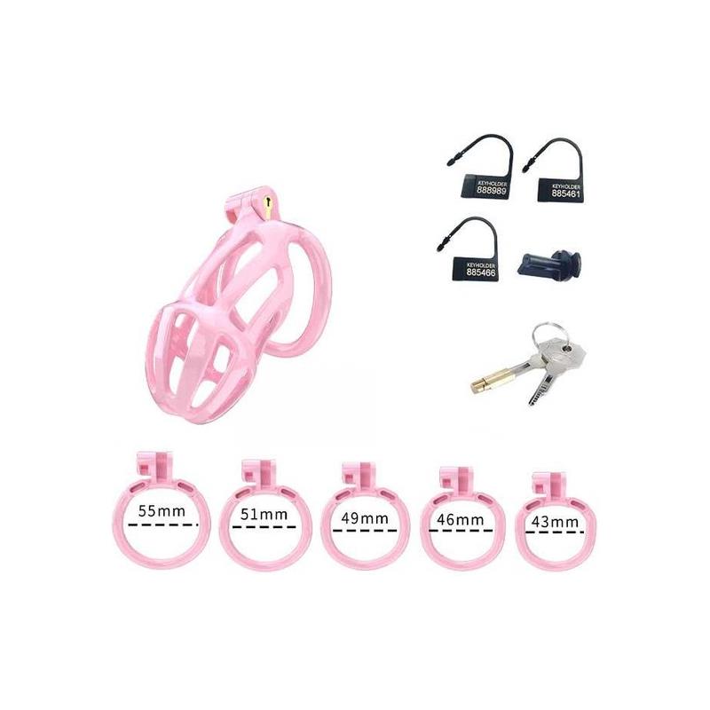 Jaula para el Pene PC02 Rosa - Imagen 4