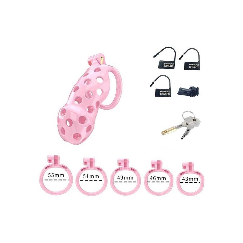 Jaula para el Pene PC03 Rosa - Imagen 4