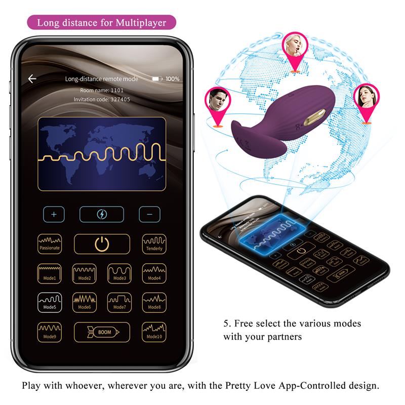 Jefferson Plug Anal con Vibración y Electroshock con APP - Imagen 15