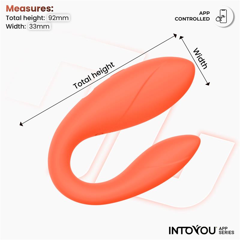 Juguete para Parejas con APP Flexible Salmon - Imagen 9