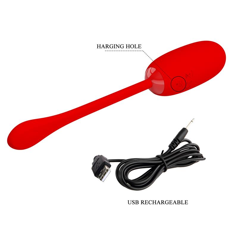Julius Huevo Vibrador Rojo - Imagen 9