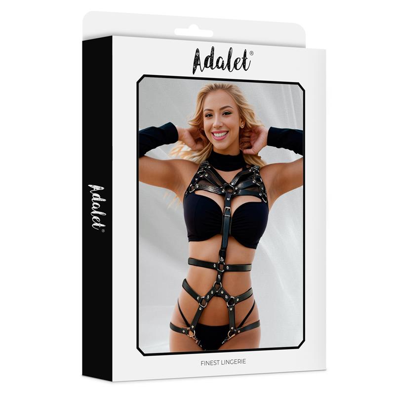 Kianna Teddy Tipo Arnés Cuero Vegano Talla Única - Imagen 4