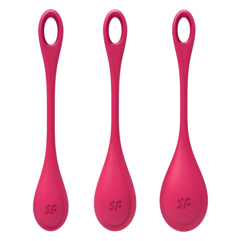 Kit 3 Bolas Suelo Pélvico Yoni Power 1 Rojo - Imagen 4