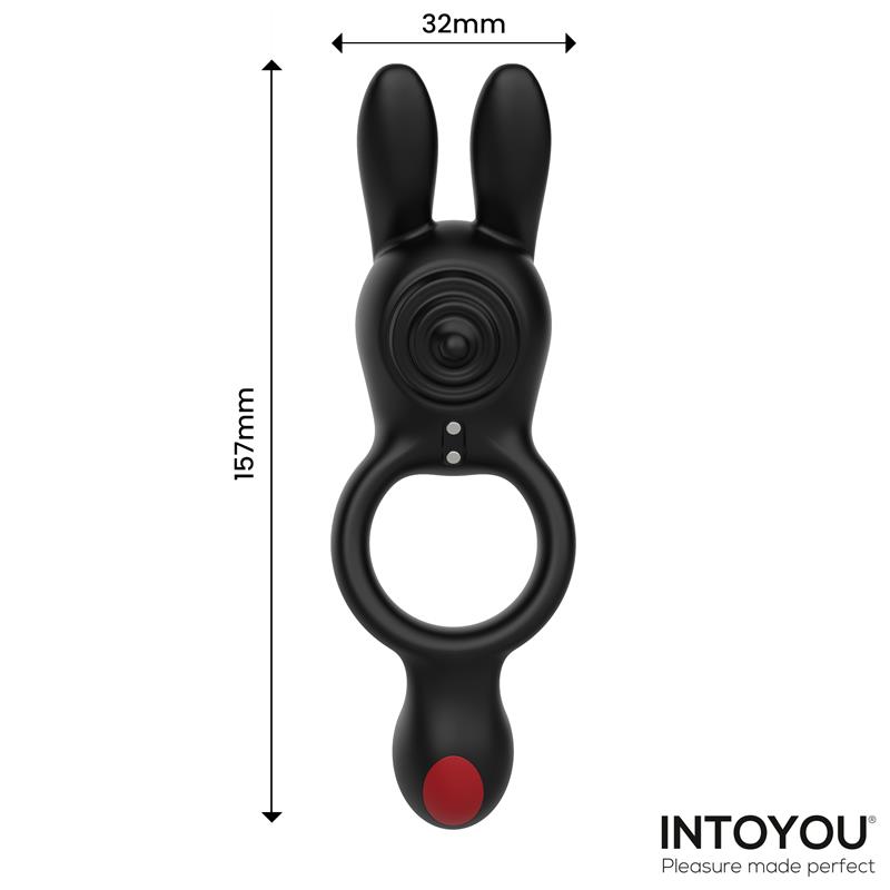 Konny Anillo Vibrador Doble con Conejito y Control Remoto - Imagen 7