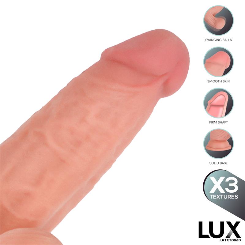 Lars Dildo Triple Densidad con Testículos Oscilantes 7.6 - Imagen 3