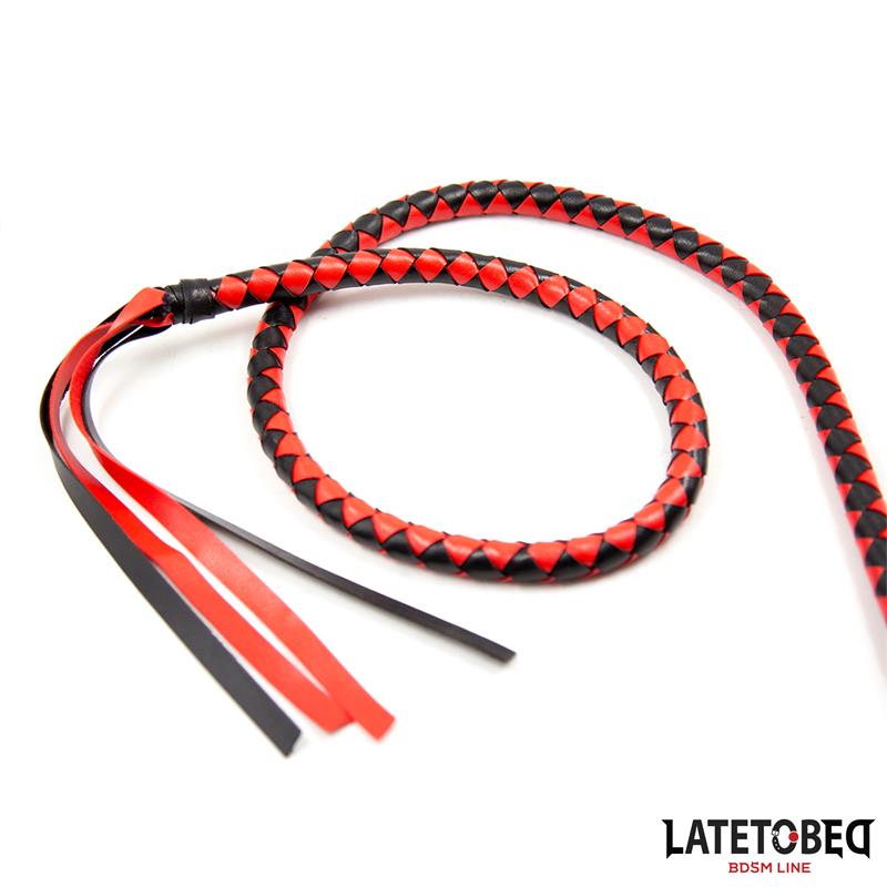 Látigo Largo Rojo y Negro 210cm - Imagen 3