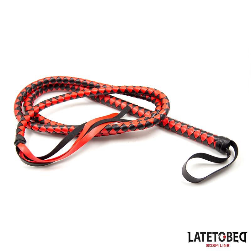 Látigo Largo Rojo y Negro 210cm - Imagen 5