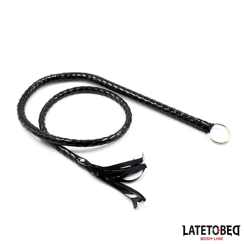Látigo Negro Brillante 138cm - Imagen 2