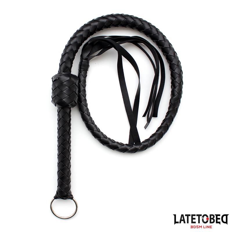 Látigo Trenzado Negro 116cm