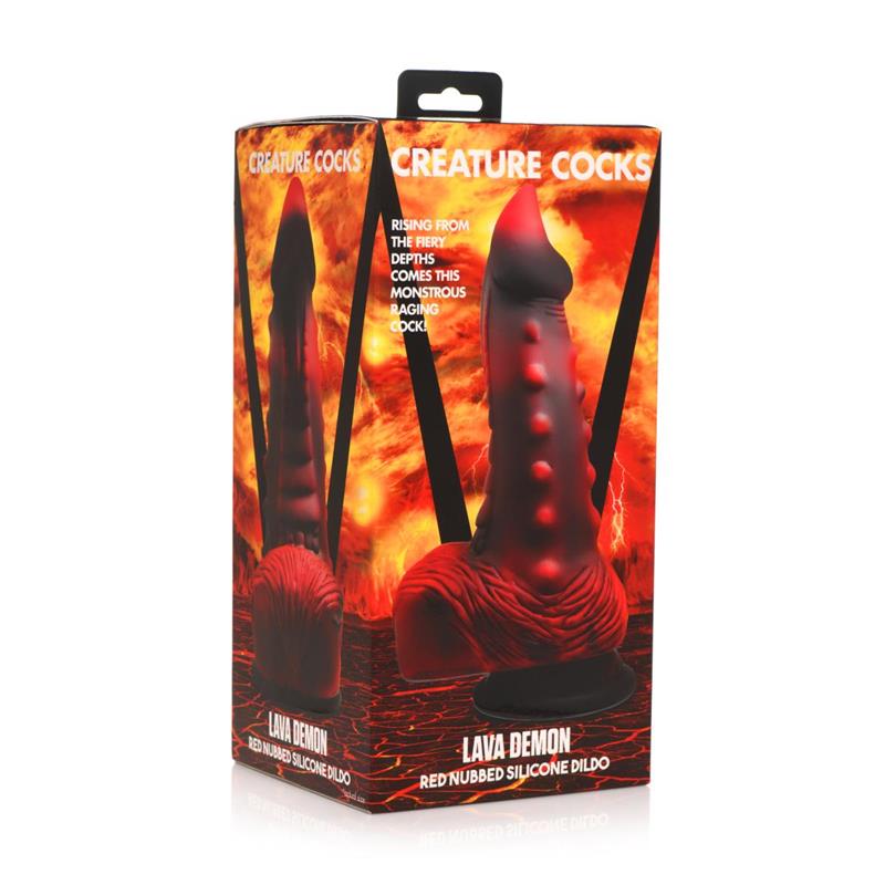 Lava Demon Thick Nubbed Dildo Demonio - Imagen 7