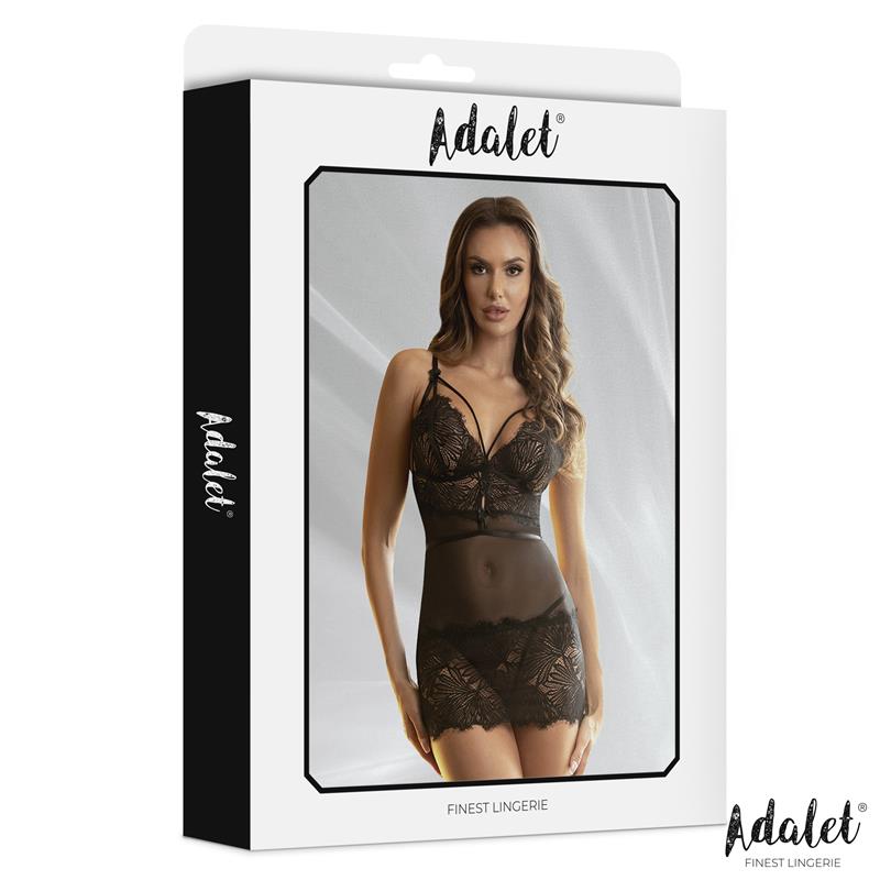 Lila Babydoll Espalda Abierta y Tanga - Imagen 4