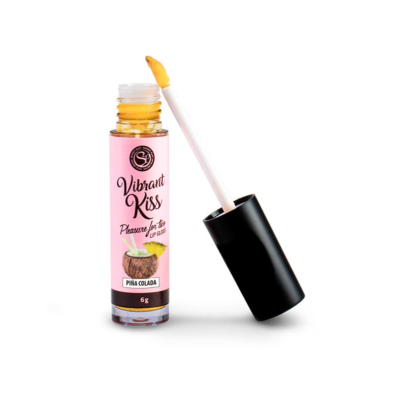Lip Gloss Vibrant Kiss Sabor Piña Colada - Imagen 2