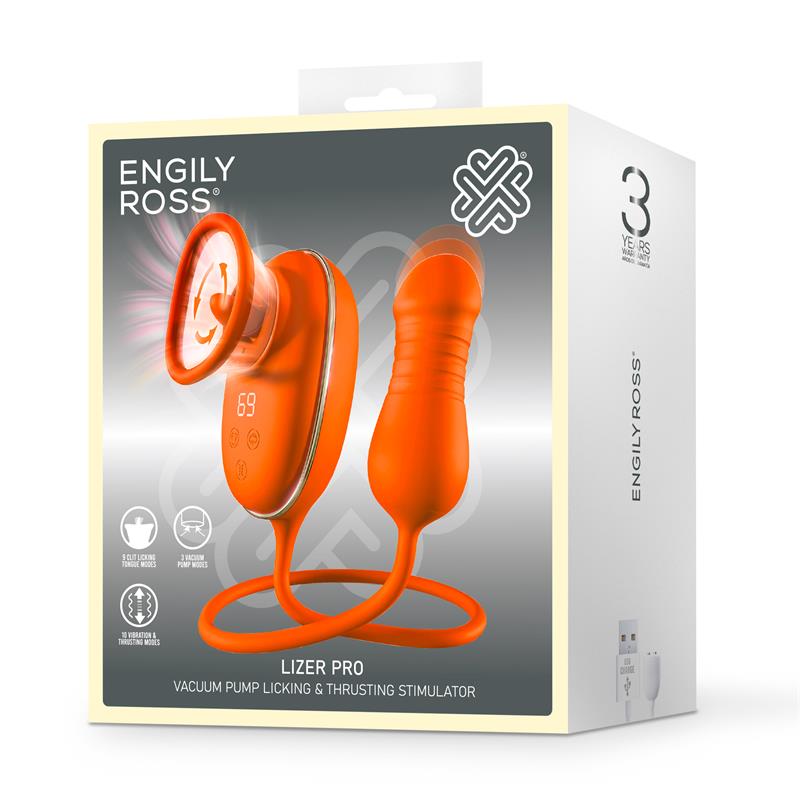 Lizer Pro Estimulador con Lengua Oscilante, Bomba de Vacio y Huevo con Up and Down - Imagen 11