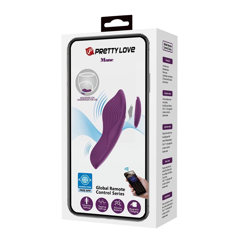 Mane Vibrador de Braguita con App Púrpura - Imagen 10