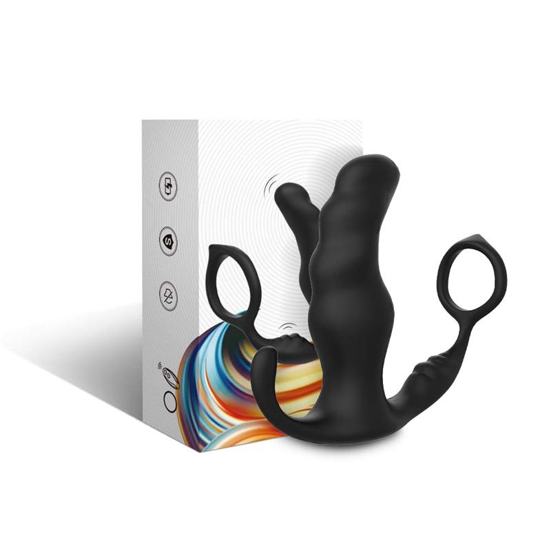 Masajeador Prostática y Plug Anal 2 en 1 con Vibración - Imagen 2