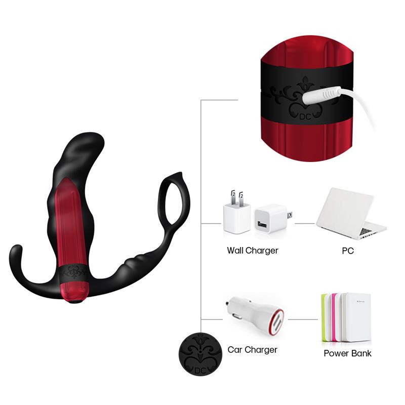 Masajeador Prostática y Plug Anal 2 en 1 con Vibración - Imagen 6