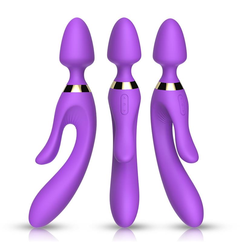 Masajeador y Vibrador Púrpura - Imagen 2
