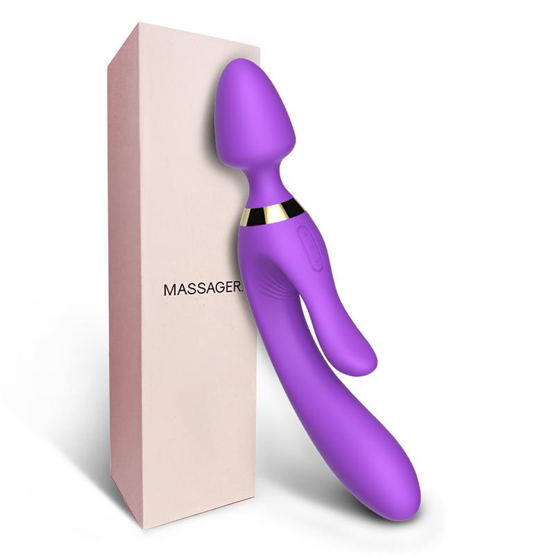 Masajeador y Vibrador Púrpura - Imagen 3