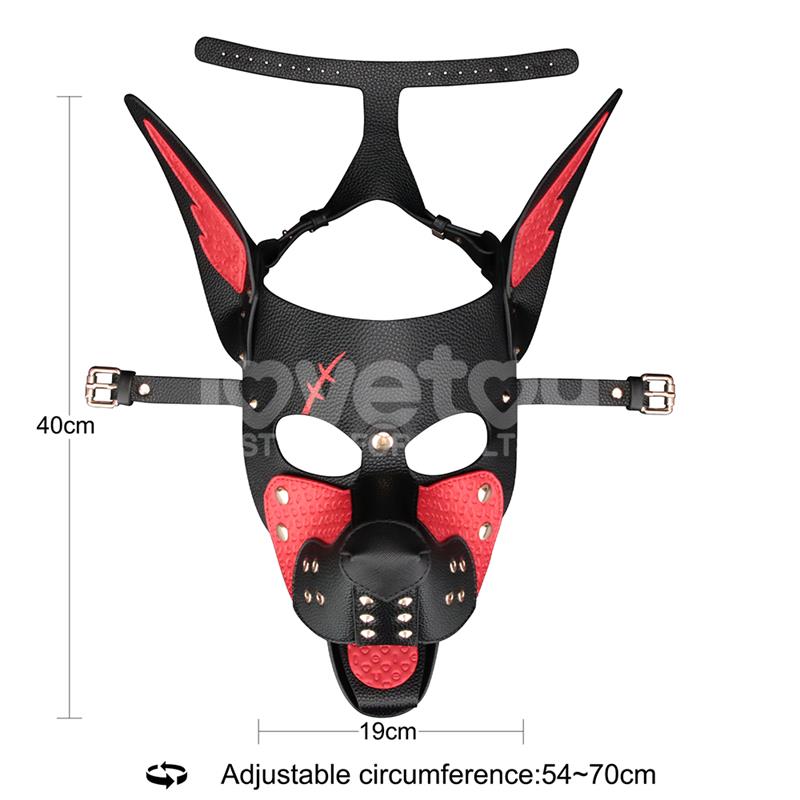 Máscara Cachorro Rebellion Reign Scarred Alpha Rojo - Imagen 12