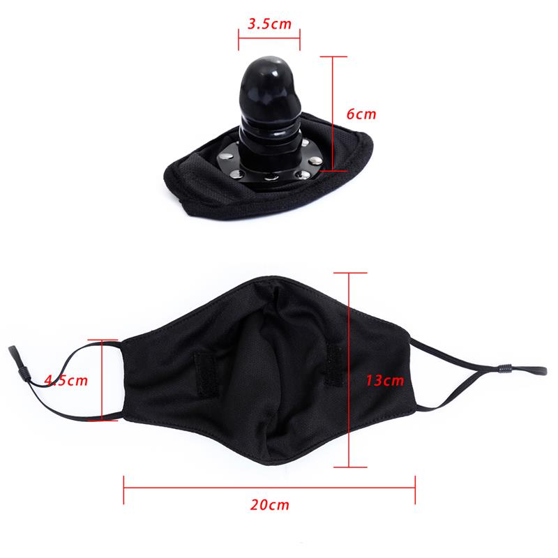 Mascarilla con Accesorio de Dildo Desmontable - Imagen 10