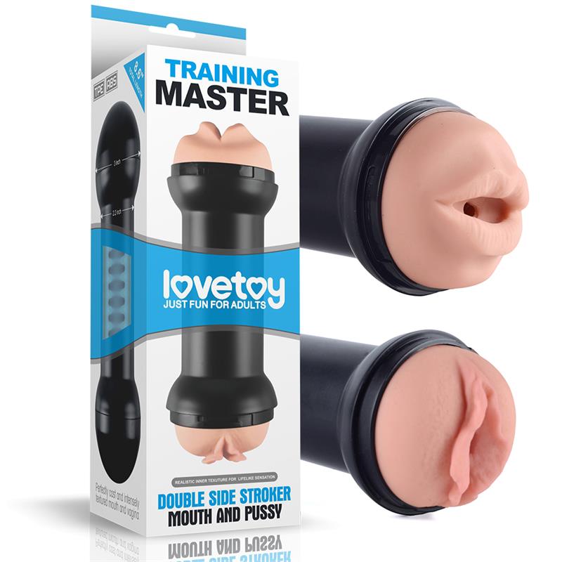Masturbador Doble Training Master Vagina y Boca - Imagen 7
