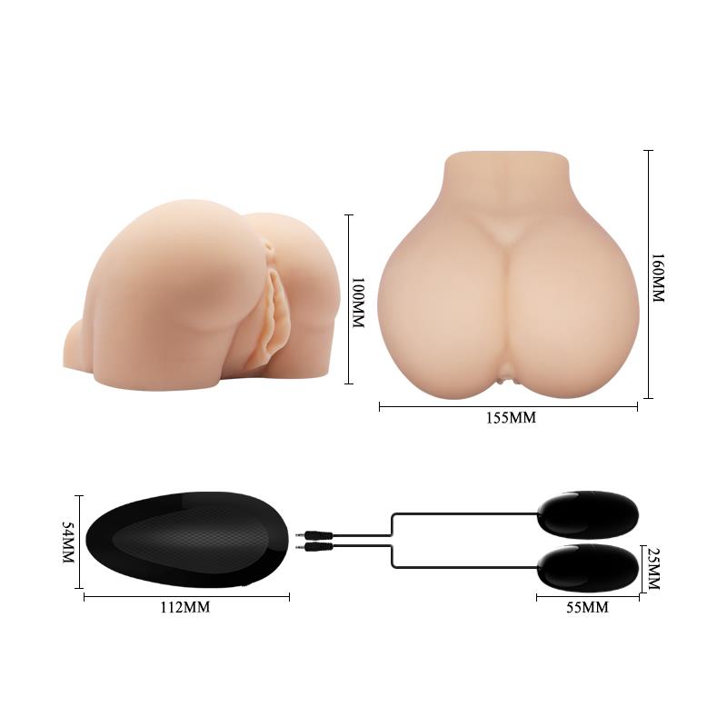 Masturbador Doble Vagina y Ano con Vibración - Imagen 7