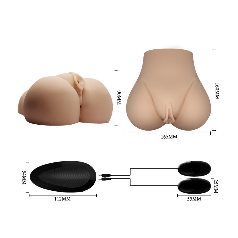 Masturbador Doble Vagina y Ano con Vibración - Imagen 7