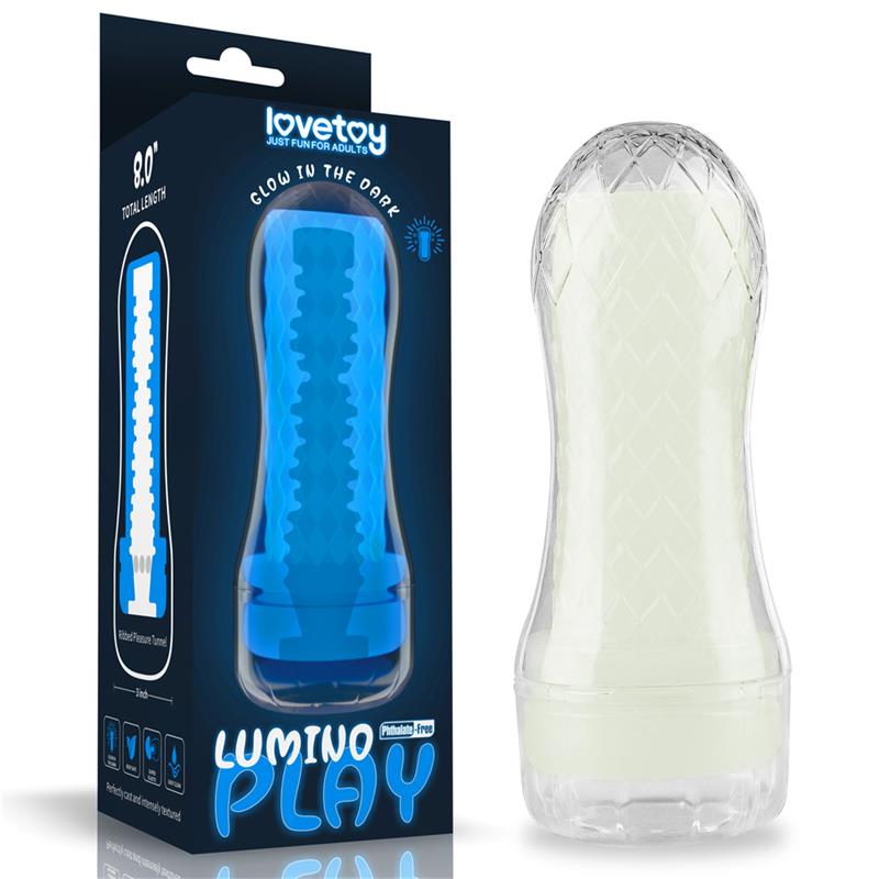 Masturbador Masculino Lumino Luz Azul - Imagen 12