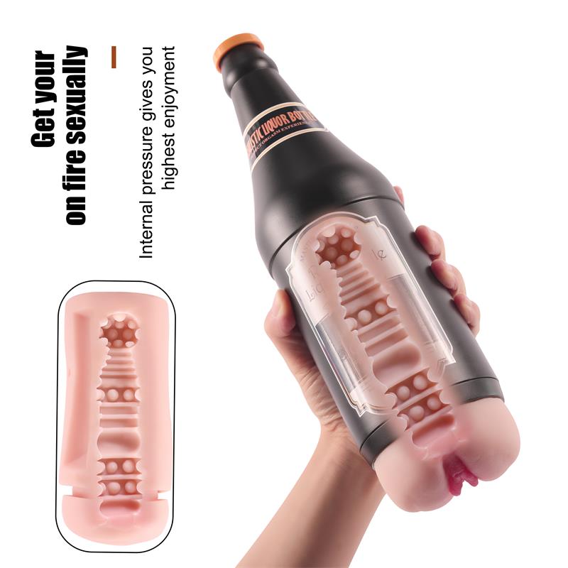 Masturbador Masculino Vagina Sonya Botella Cerveza - Imagen 5