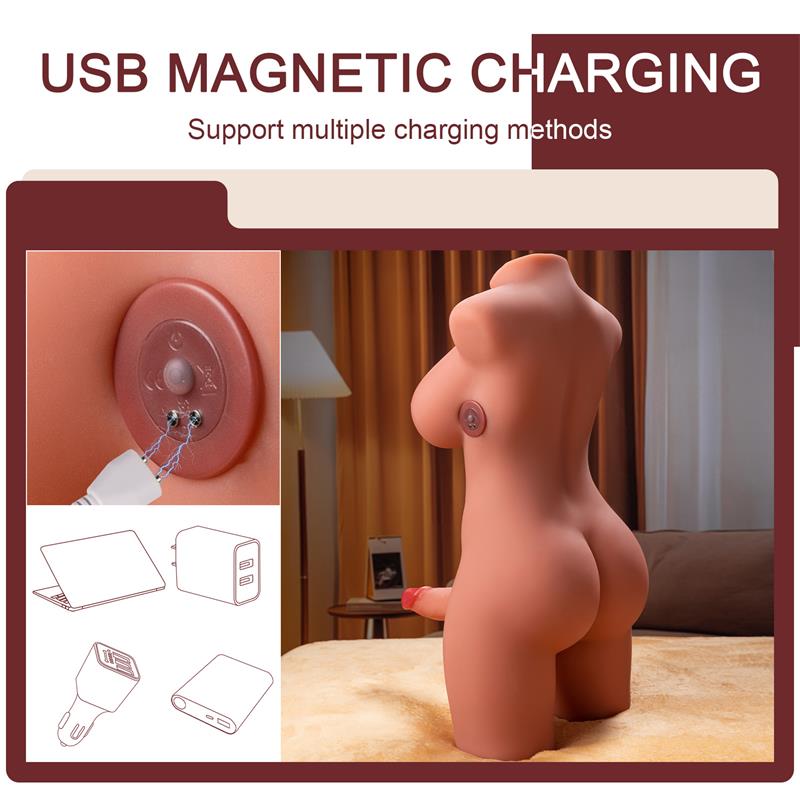 Miah Lady Boy Torso con Vibración y Thrusting 9.8 kg - Imagen 9