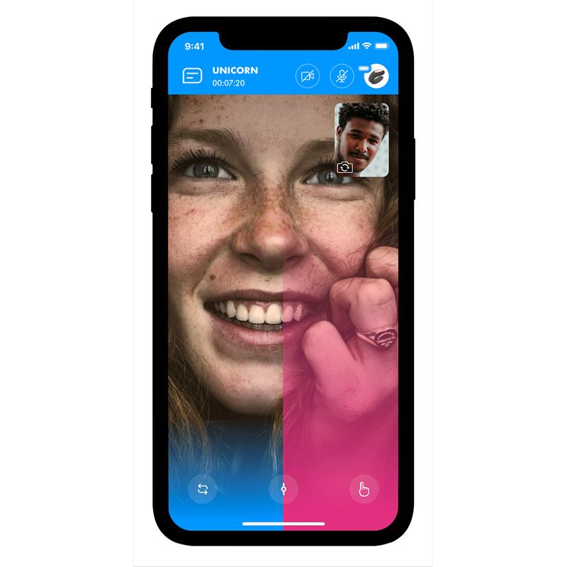 Mighty One Anillo Vibrador con APP Azul - Imagen 14