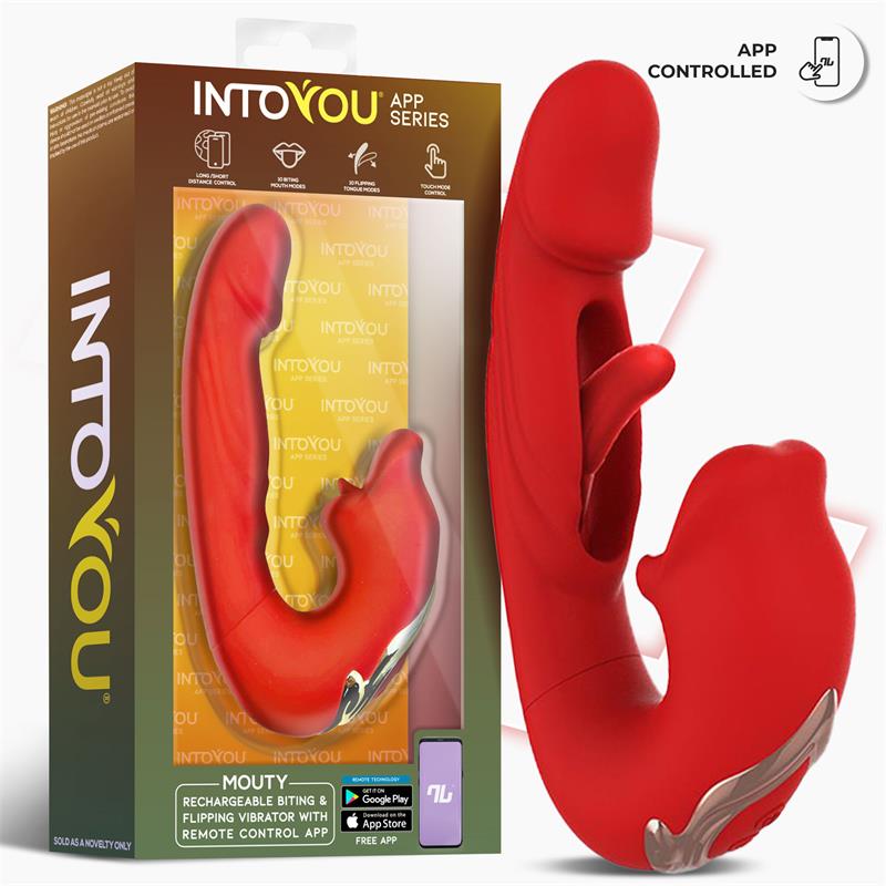 Mouty Vibrador Función Mordisqueo y Flipping con App - Imagen 2