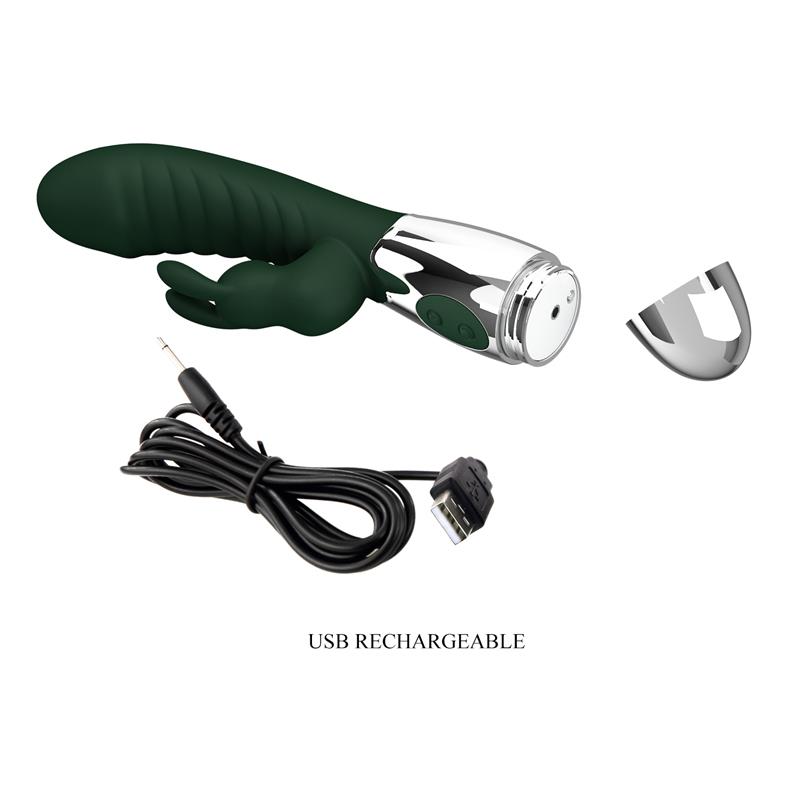 Naughty Bunny Vibrador 30 Funciones Verde - Imagen 9