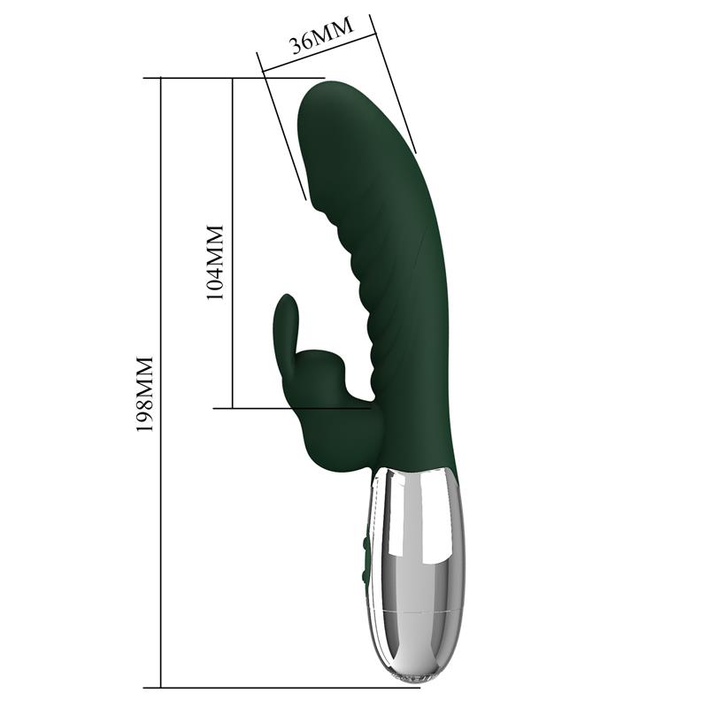 Naughty Bunny Vibrador 30 Funciones Verde - Imagen 10