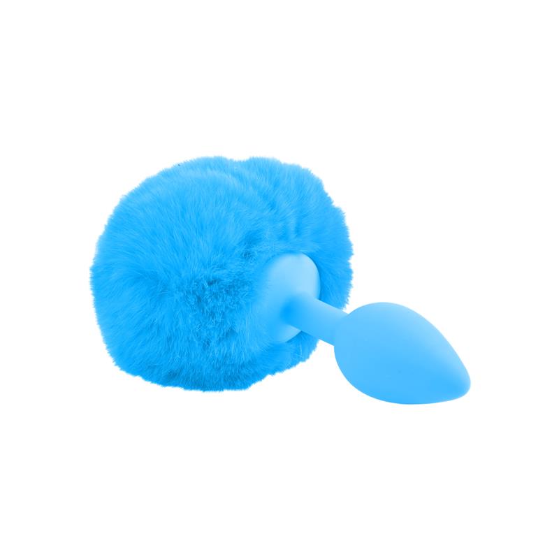 Neon Plug Anal con Cola Azul - Imagen 3