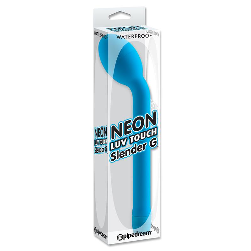 Neon Vibrador Luv Touch Slender Punto G Azul - Imagen 3