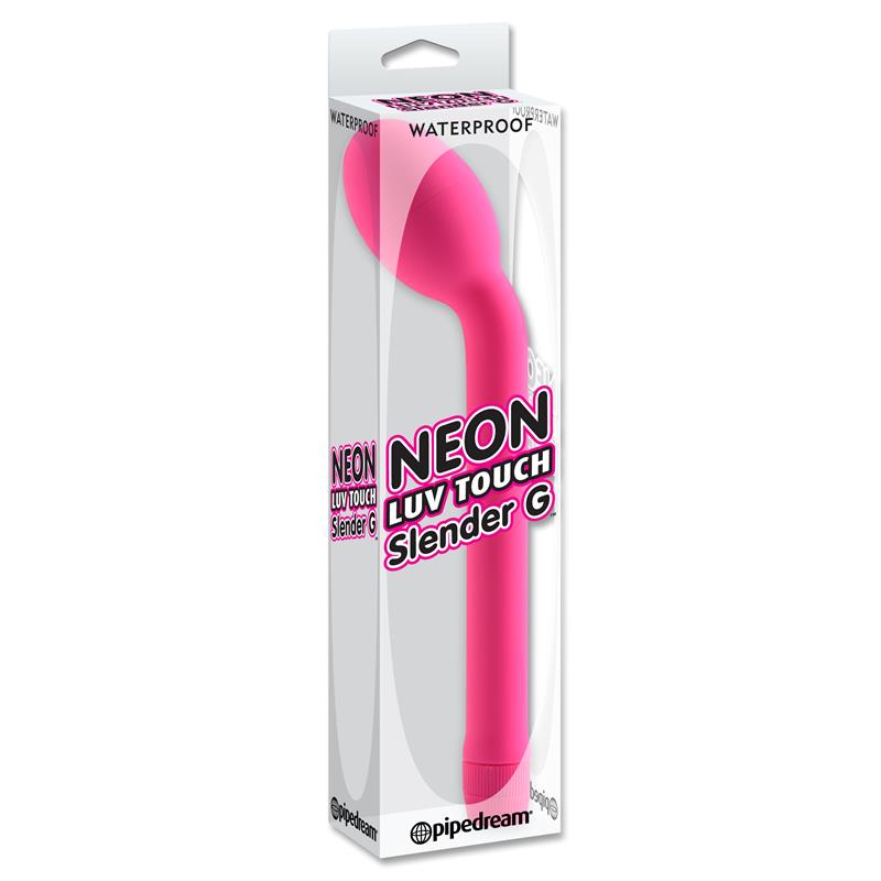 Neon Vibrador Luv Touch Slender Punto G Rosa - Imagen 3