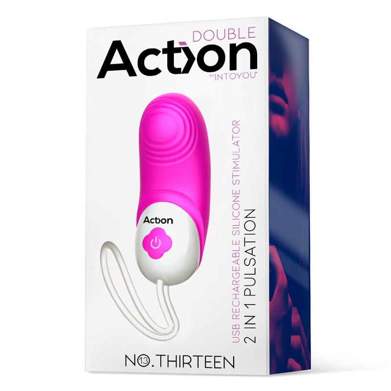 No. Thirteen Estimulador 2 in 1 con Vibración y Pulsación - Imagen 2