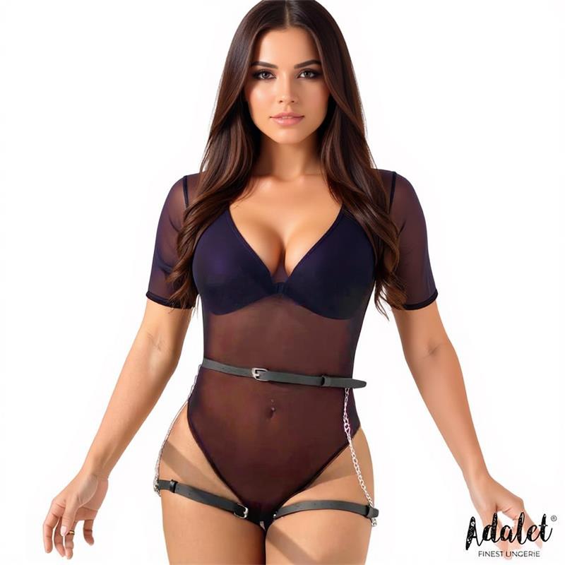 Oriana Cinturón Cuero Vegano con Cadenas Tall Única - Imagen 3