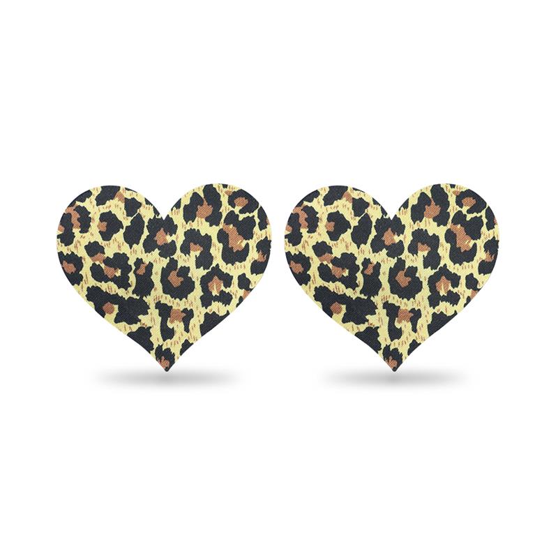 Pack Pezoneras Flor y Corazón Leopardo - Imagen 4