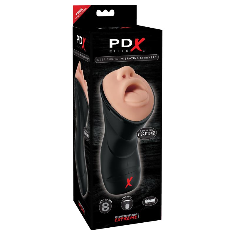 PDX Elite Masturbador Vibrador Deep Throat - Imagen 3