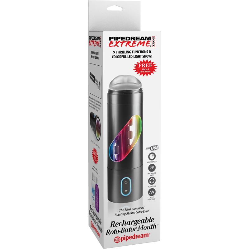 Pipedream Extreme Toyz Masturbador Recargable Roto-Bator - Imagen 6