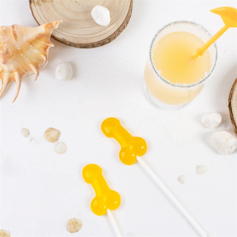 Piruleta de Pene Sabor Piña Colada con Alcohol - Imagen 4