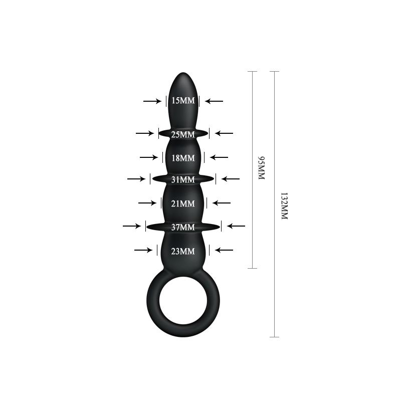 Plug Anal 3 Zonas Negro CL100 - Imagen 2
