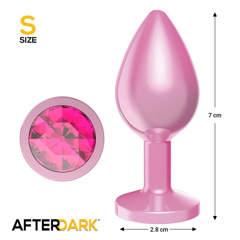 Plug Anal Anodizado Rosa con Joya Talla S - Imagen 3