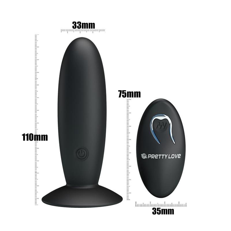 Plug Anal con Control Remoto Color Negro - Imagen 6