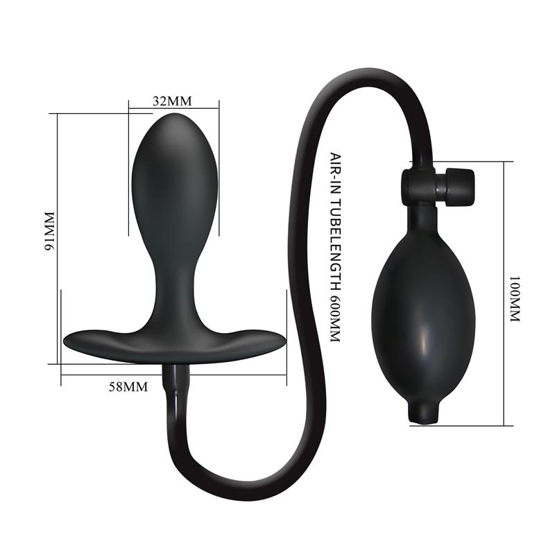 Plug Anal con Inflado y Bola Interna - Imagen 9