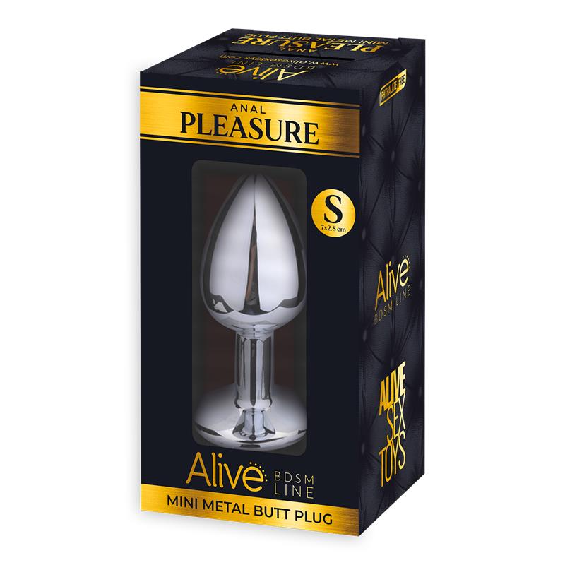 Plug Anal con Joya Negra Talla S - Imagen 2