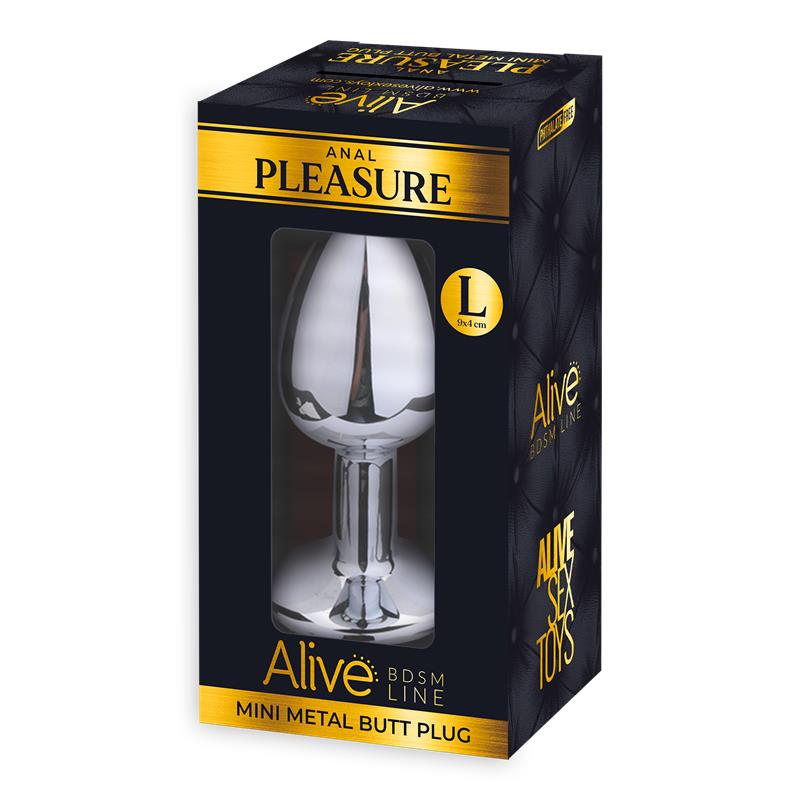 Plug Anal con Joya Rosa Talla L - Imagen 2